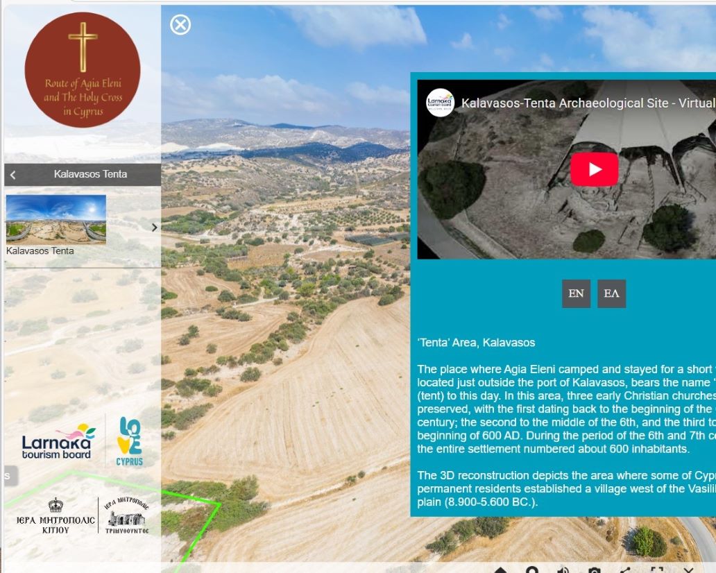Agia Eleni and the Holy Cross in Cyprus Virtual Route